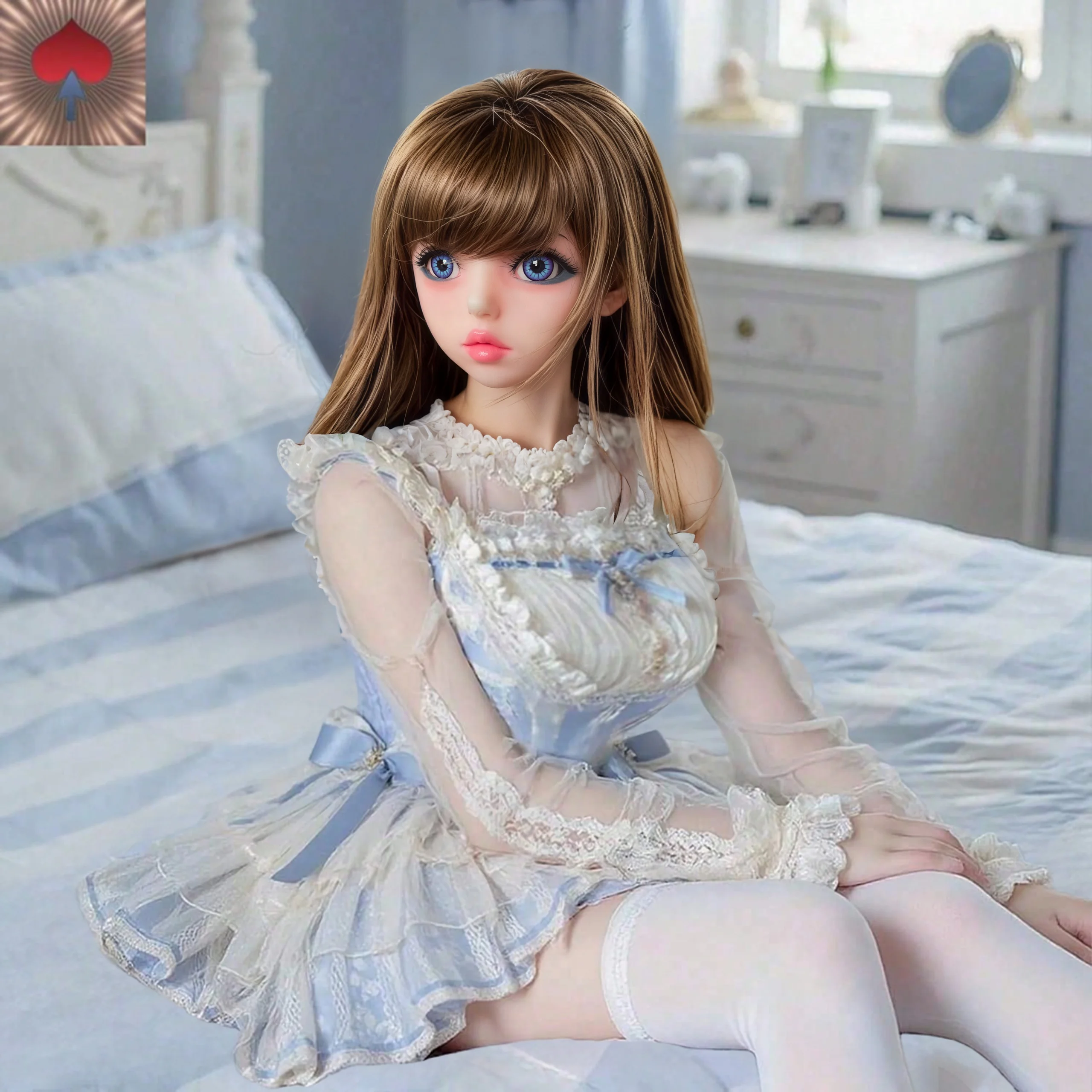 31.5in/80cm anime doll,perfect girlfriend, detachable head with wig,adjustable body made of TPE material,soft(without clothes)