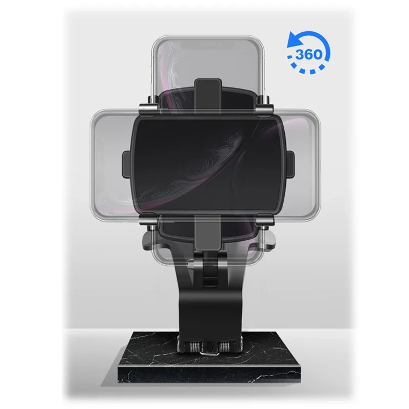 1x 360 Degree Car Phone Holder Mobile phone Stands Dashboard Rearview Mirror Sun Visor In Car GPS Navigation Bracket