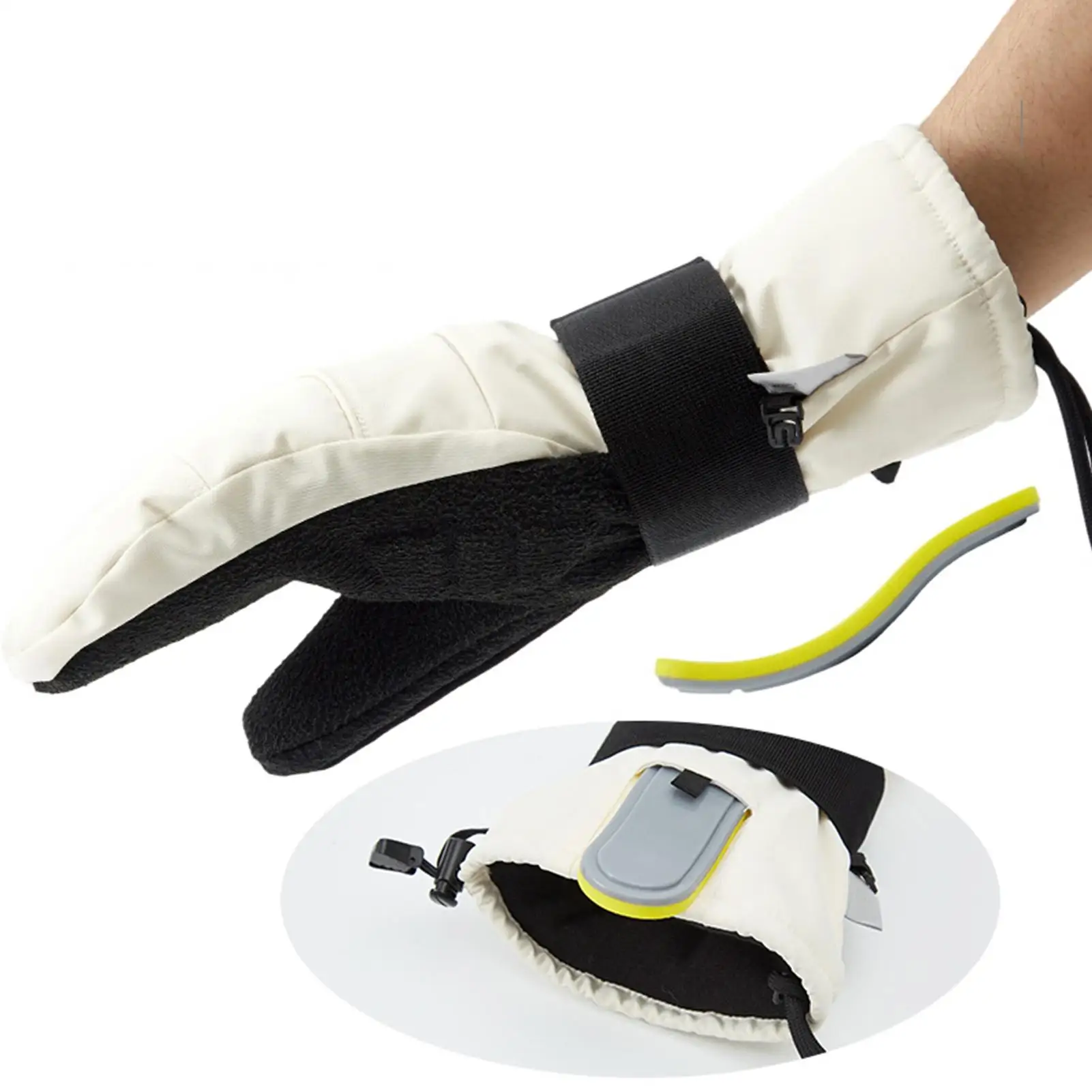 

Winter Motorcycle Gloves Touchscreen Thermal Mittens with Wrist Guard Fleece Lined Snow Gloves for Men Winter Motorcycle Ski