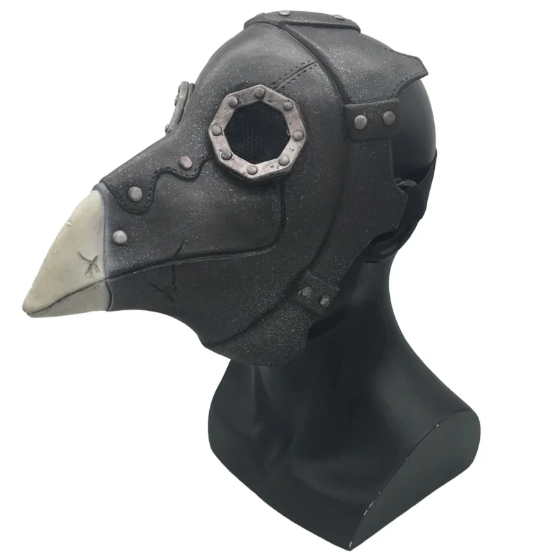 Tipo Dr. Beulenpest Steampunk Peste Dottore Maschera Lattice Nero Uccelli Becco Maschere Halloween Art Cosplay Carnaval Propsr, 7;k'2.s;9,