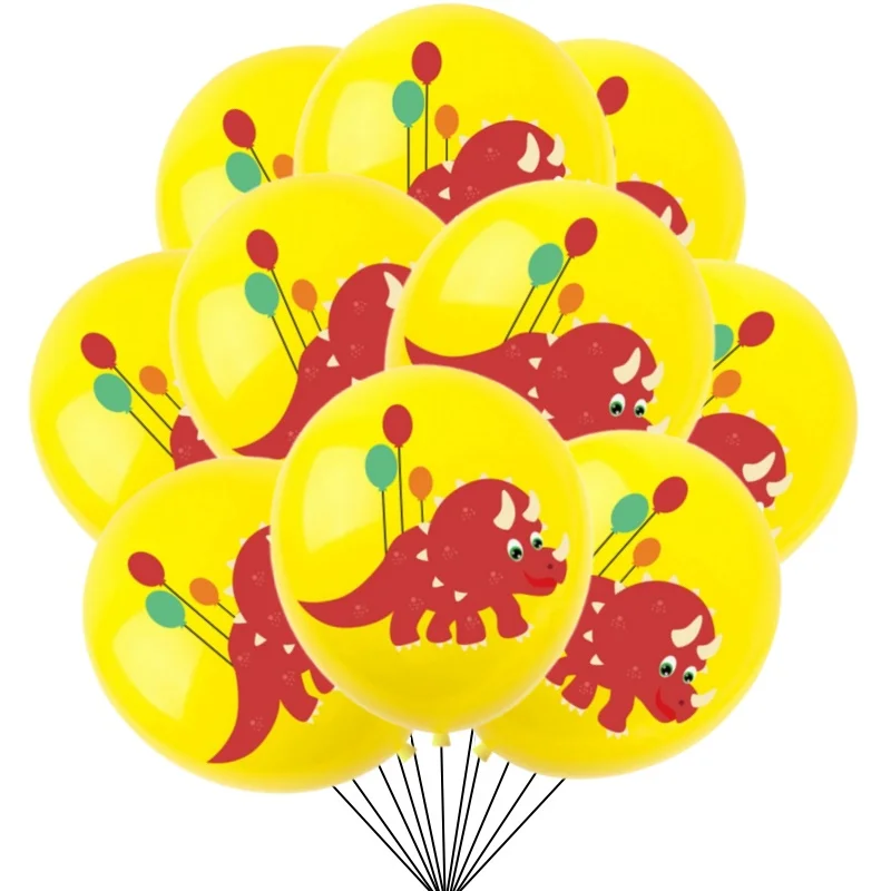 Dinosaurier-Luftballons, alles Gute zum Geburtstag, Party-Dekoration, für Kinder, Jungen, Babyparty, Dinosaurier-Luftballons, Dschungel-Safari-Geburtstags-Ballon-Zubehör – Detail 5