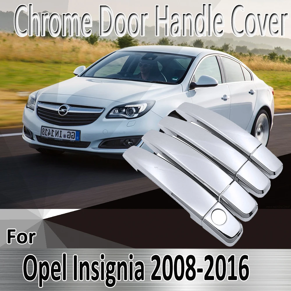 For Opel Insignia A MK1 2008~2016 Styling Stickers Decoration Chrome Door Handle Cover Refit Car Accessories