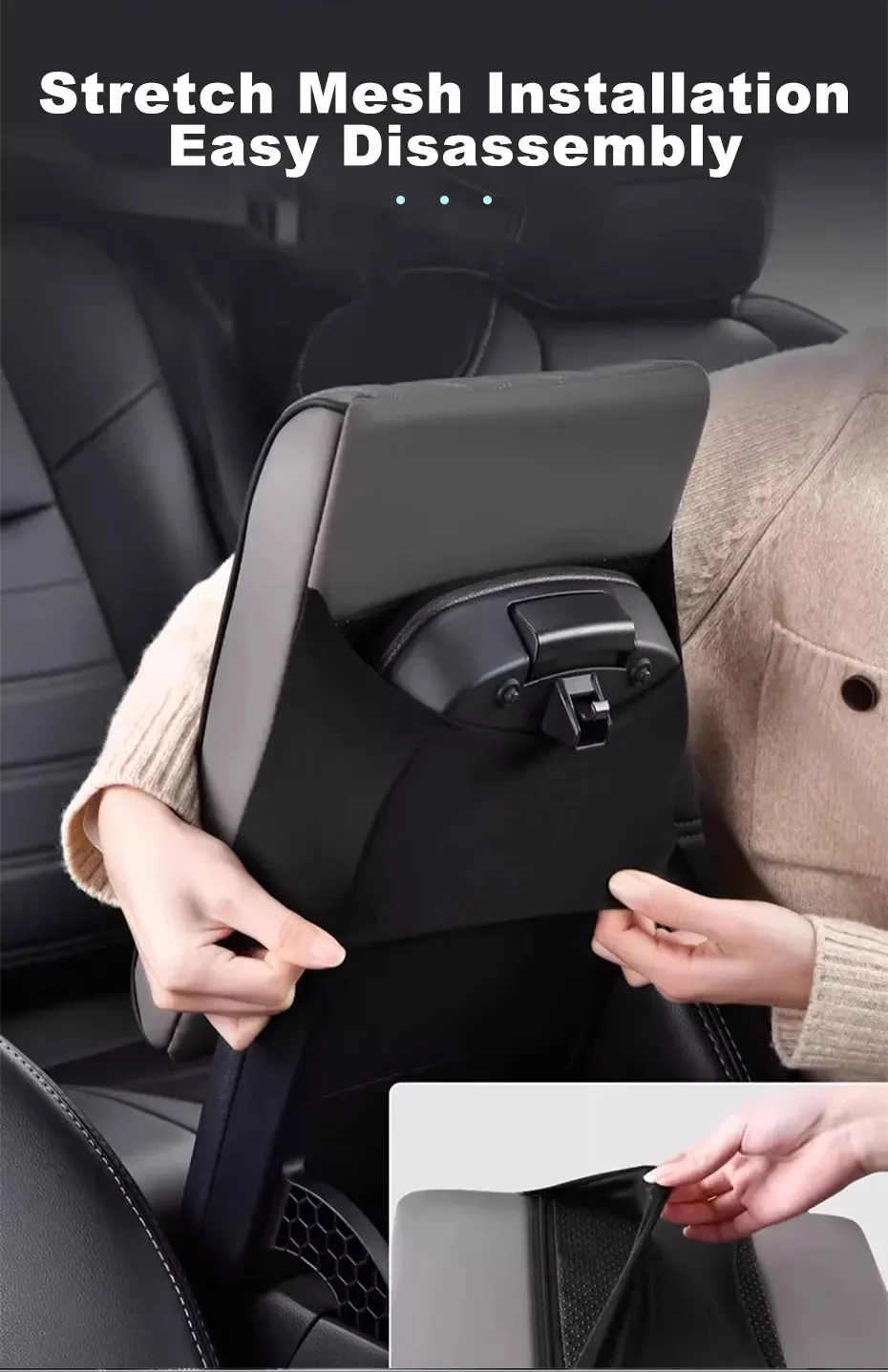 Auto Armlehne Pad Organizer Tasche Verdicken Memory Foam Anti Scratch Pads Center Konsole Auto Ellenbogen Rest Lagerung Tasche Waren – Detail 13