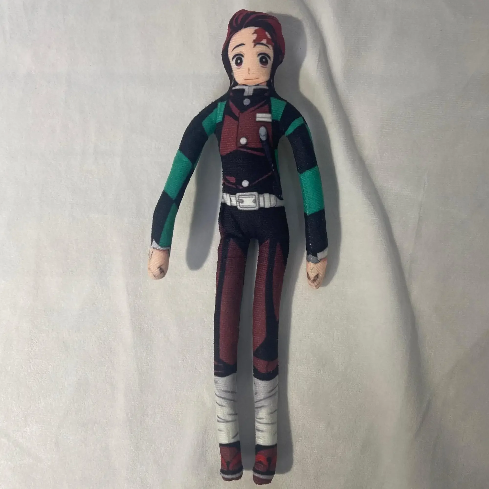 Abstract Body Posable Plush Doll Demon Slayer Tanjiro Nezuko Zenitsu Cosplay Stuffed Figure With Inner Framework Collectible