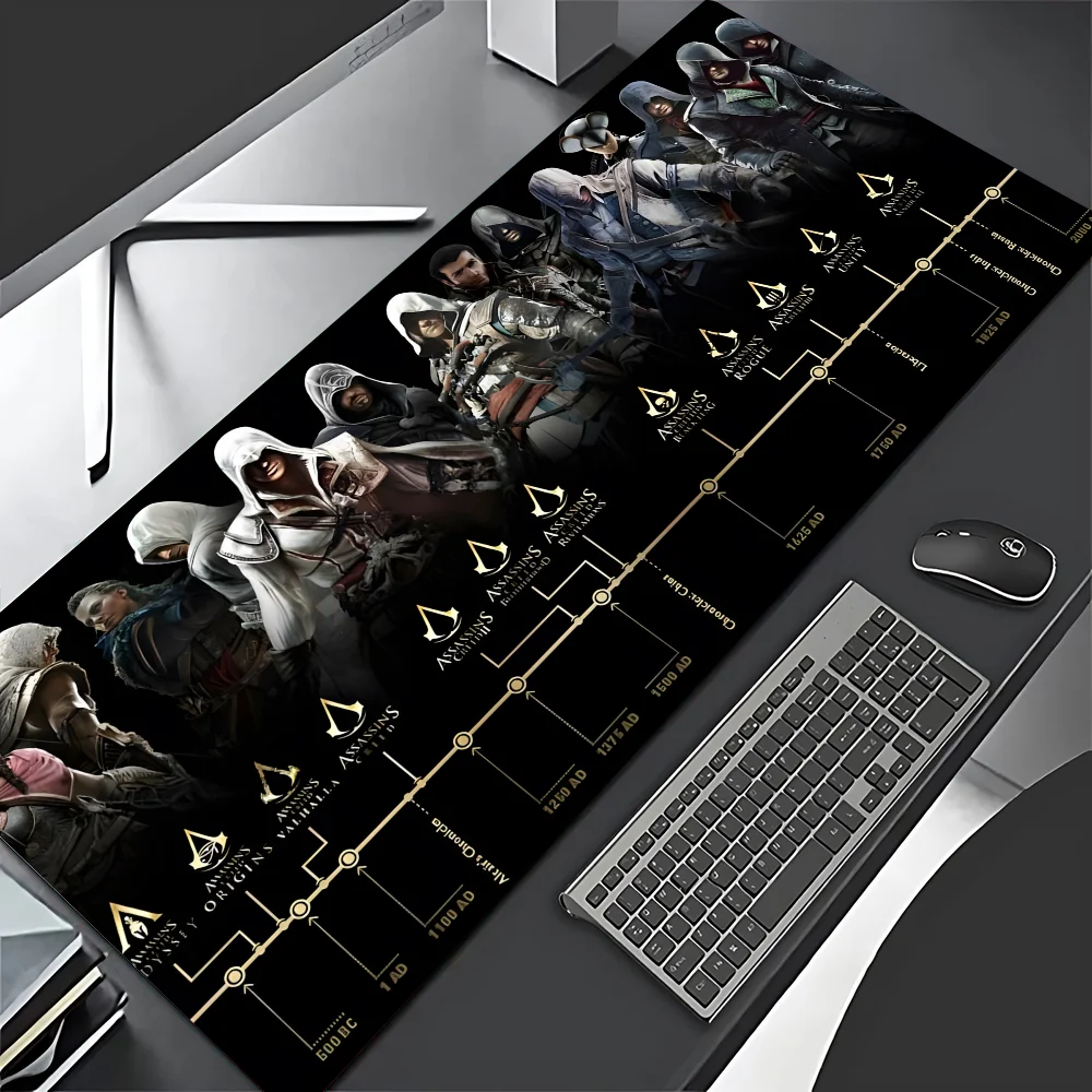 A-Assassin S Game C-Creed Mousepad Mouse Pad Laptop Gaming Accessories Mousepad Large Desk Mat Computer Gamer Keyboard Rug