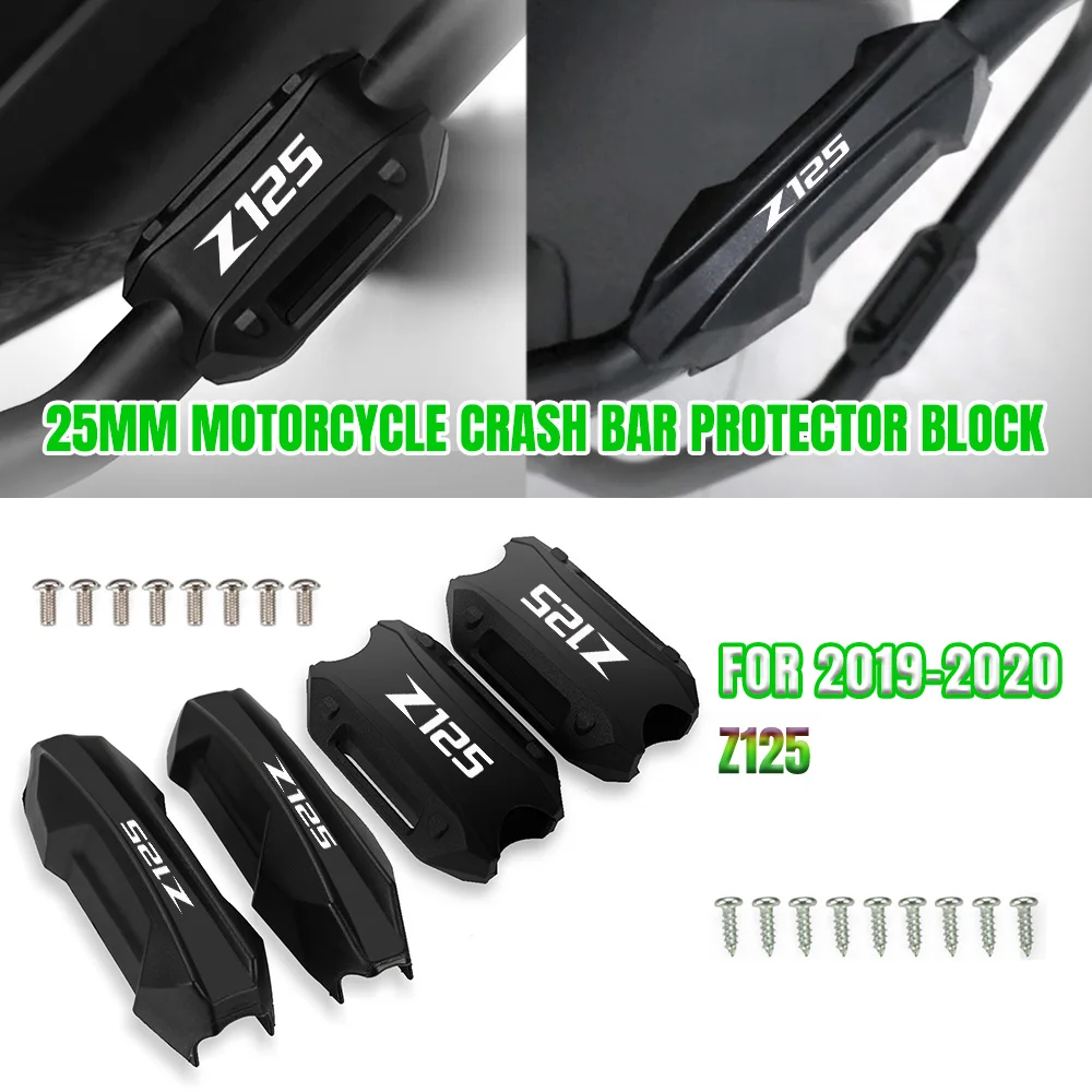 

Motorcycle Accessories Bumper Engine Guard 25MM Protection Block Crash Bar Decorative FOR KAWASAKI Z125 2019-2023 2022 2021 2020