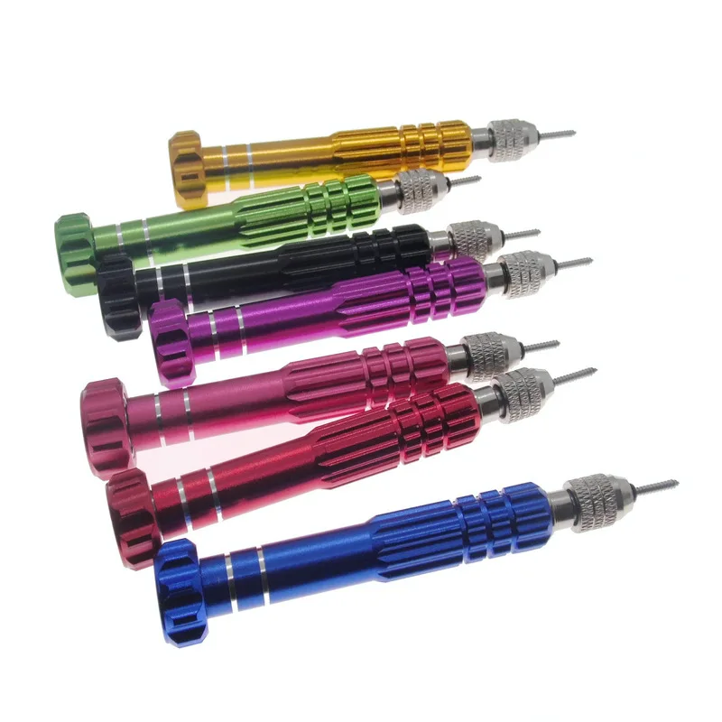 Kit de destornilladores magnéticos portátil 5 en 1 multifunción para reparación de gafas, electrónica, relojes y joyería 6