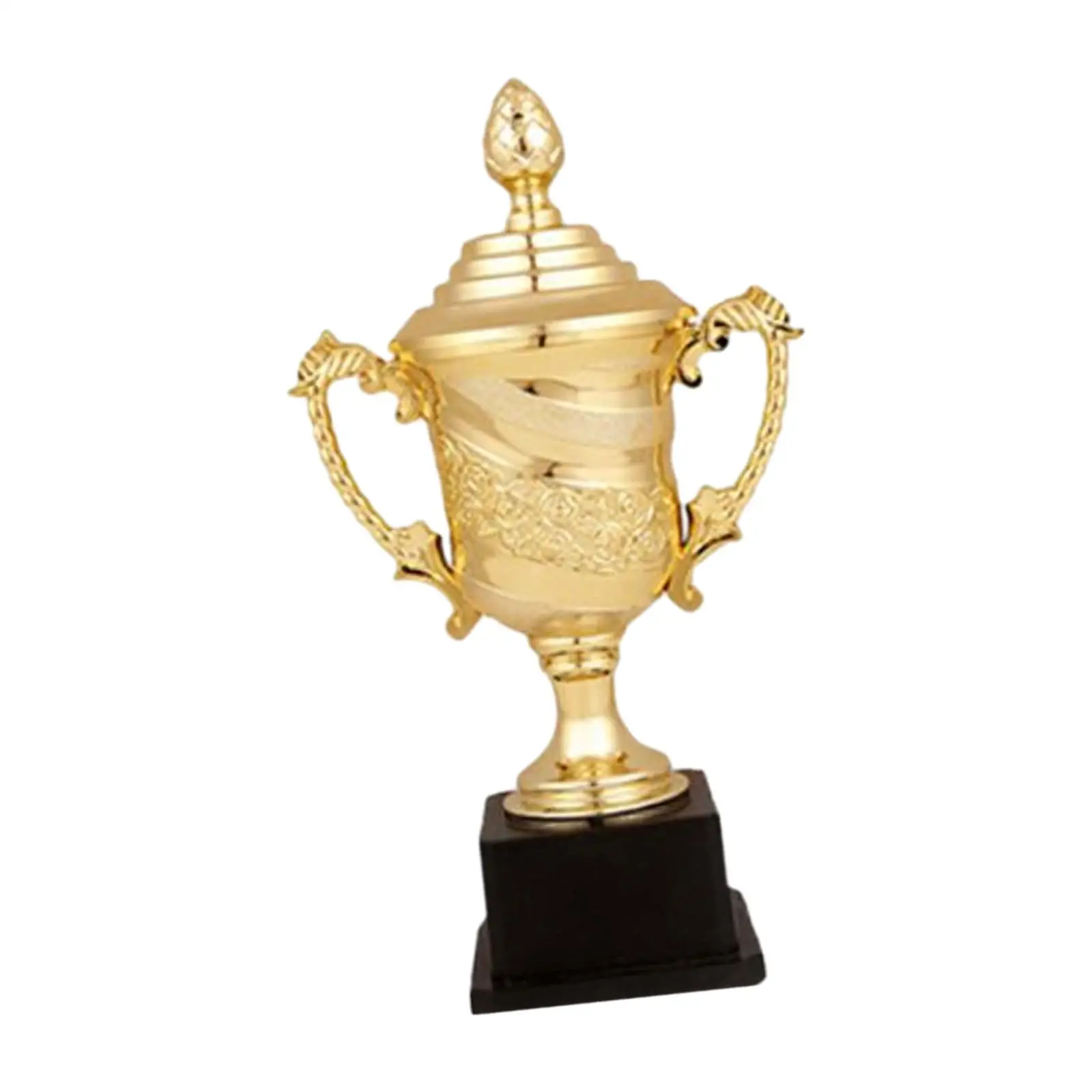 Soccer Award Trophy with Smooth Gold Surface Football Game Winner Keepsake for Teamwork Recognition and Graduation Ceremonies