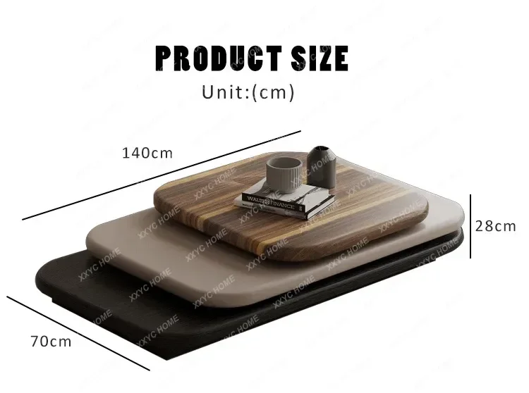 

Minimalist Rotating Designer Coffee Table Solid Wood Living Room Coffee Table Creative Center Home Furniture