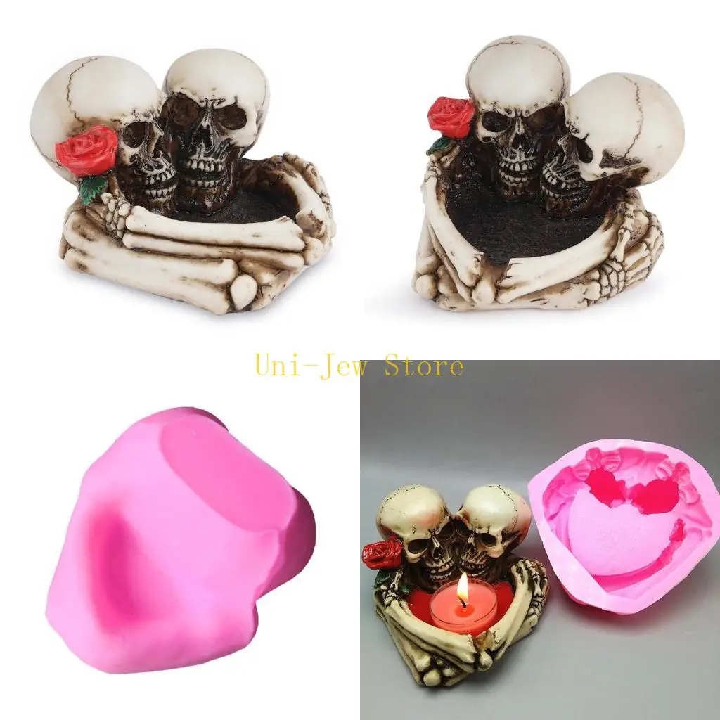 

Силиконовая форма для пепельницы в форме черепа, 40 ГБ, используется для изготовления ювелирных изделий из смолы