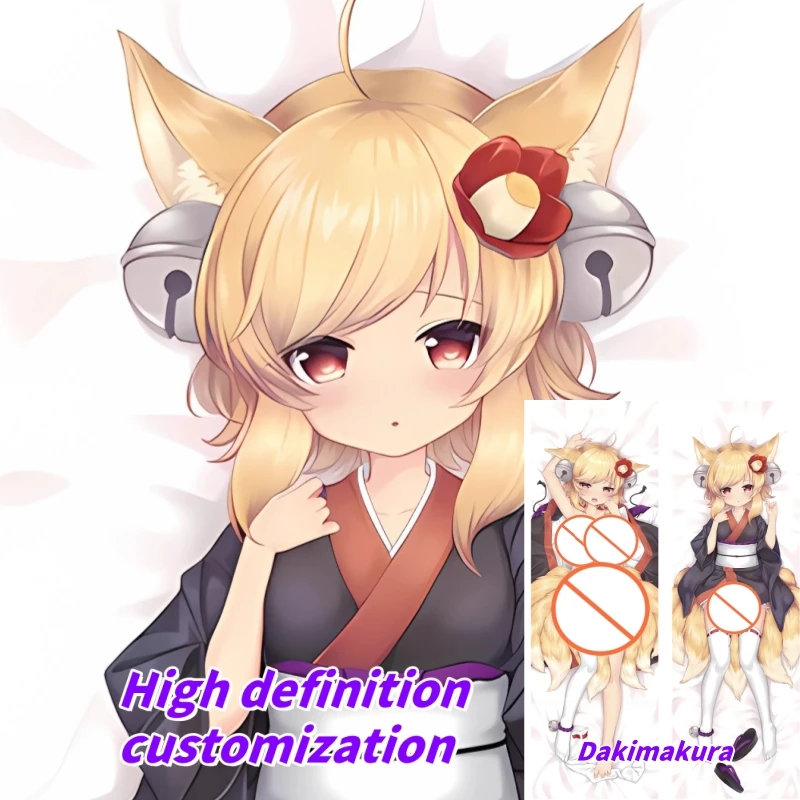 

Dakimakura Anime Pillow Case A girl with cat ears Double-sided Print Of Life-size Body Pillowcase Gifts