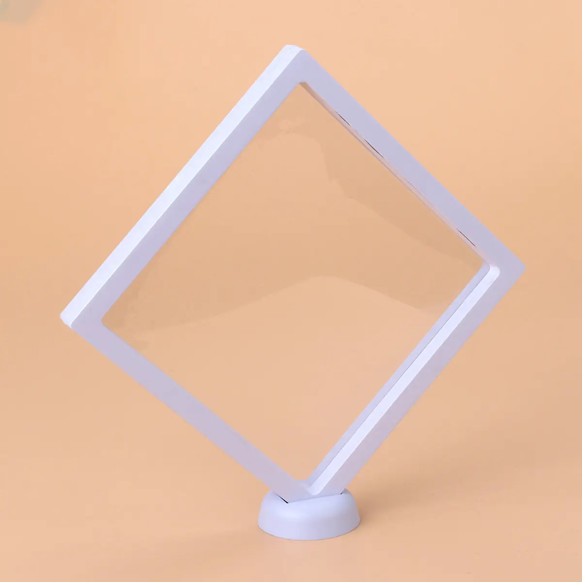 

3D Floating Frame Display Case for Jewelry Coin Medallion 18x18x2cm Clear Transparent Stand Show Box for Aa Medallion Ring