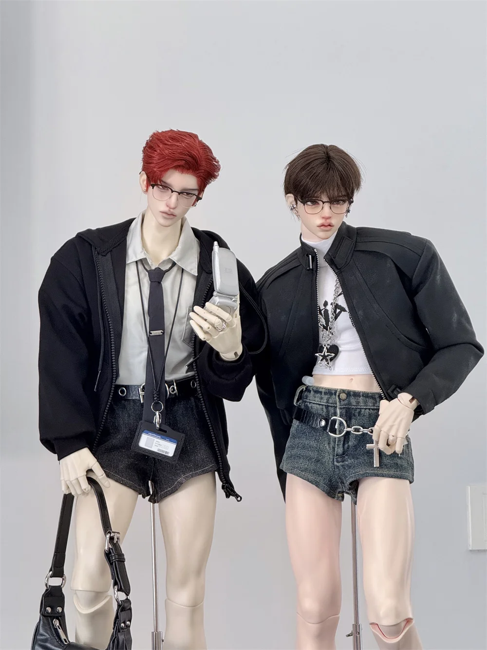 

ID75 Одежда для кукол Повседневные джинсовые шорты Горячие штаны Одежда для кукол BJD/SD Повседневные товары для мальчиков и девочек Синий Черный Аксессуары для кукол