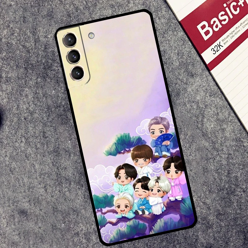 KPOP Korea Cover For Samsung Galaxy S24 Ultra S23 S22 S20 S21 FE S8 S9 S10 Plus Note 10 20 Ultra Case