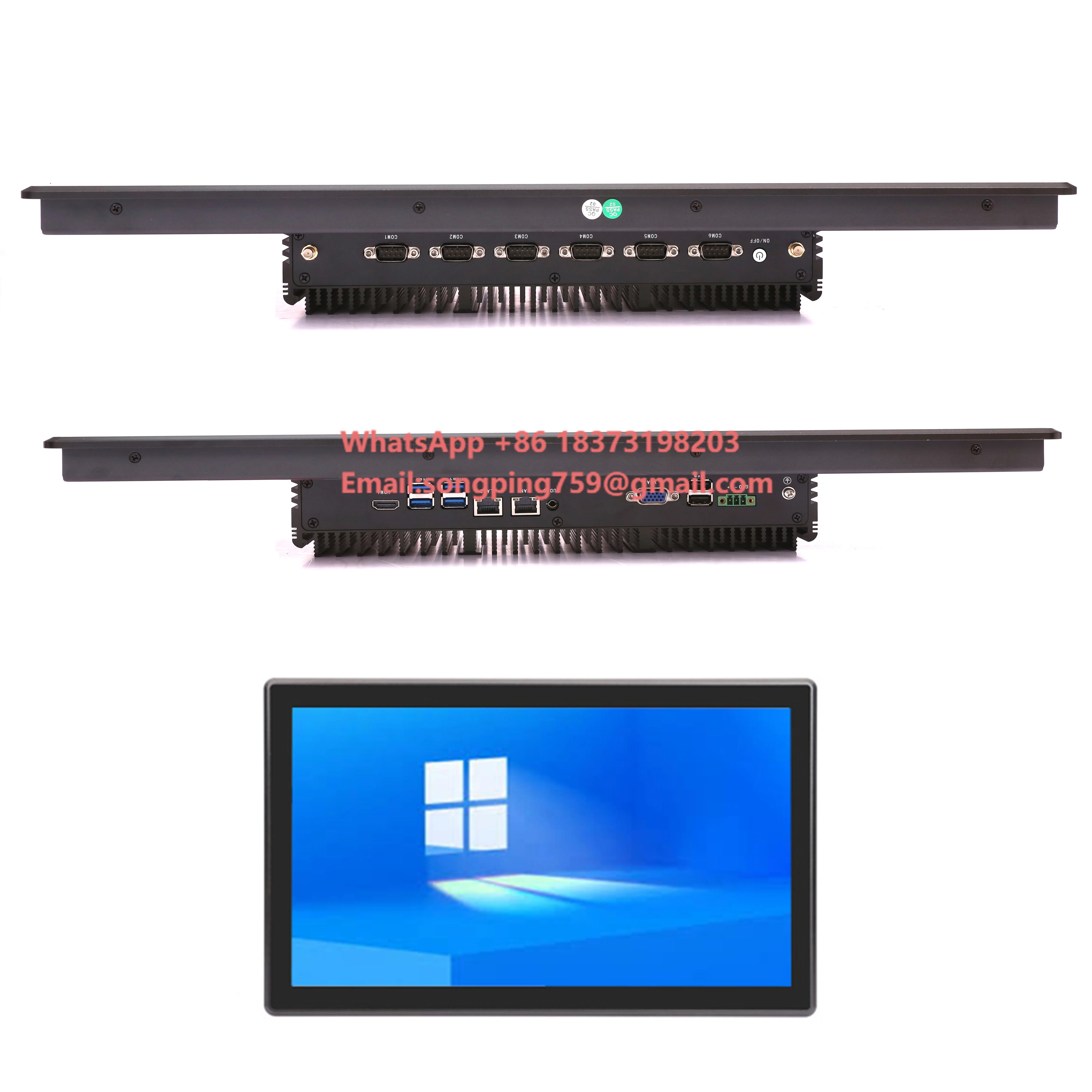 23.6 Industrial Pc Computer Low-power Dustproof Aluminum Alloy High-definition Industrial Control All-in-one Machine I3 I5 I7