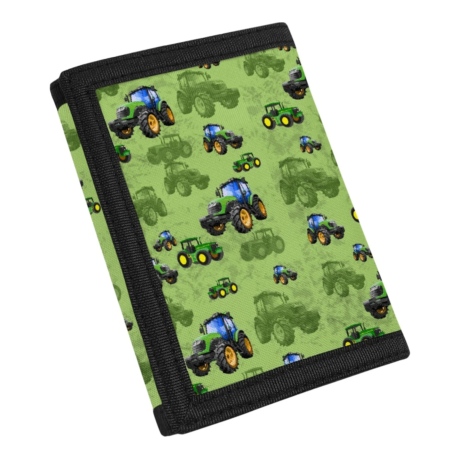 Tractor Car Kids Wallet For Boys Girls Ages 4-18 Toddler, Youth Wallets With Zipper Coin Pocket Card Holders For Children Gifts