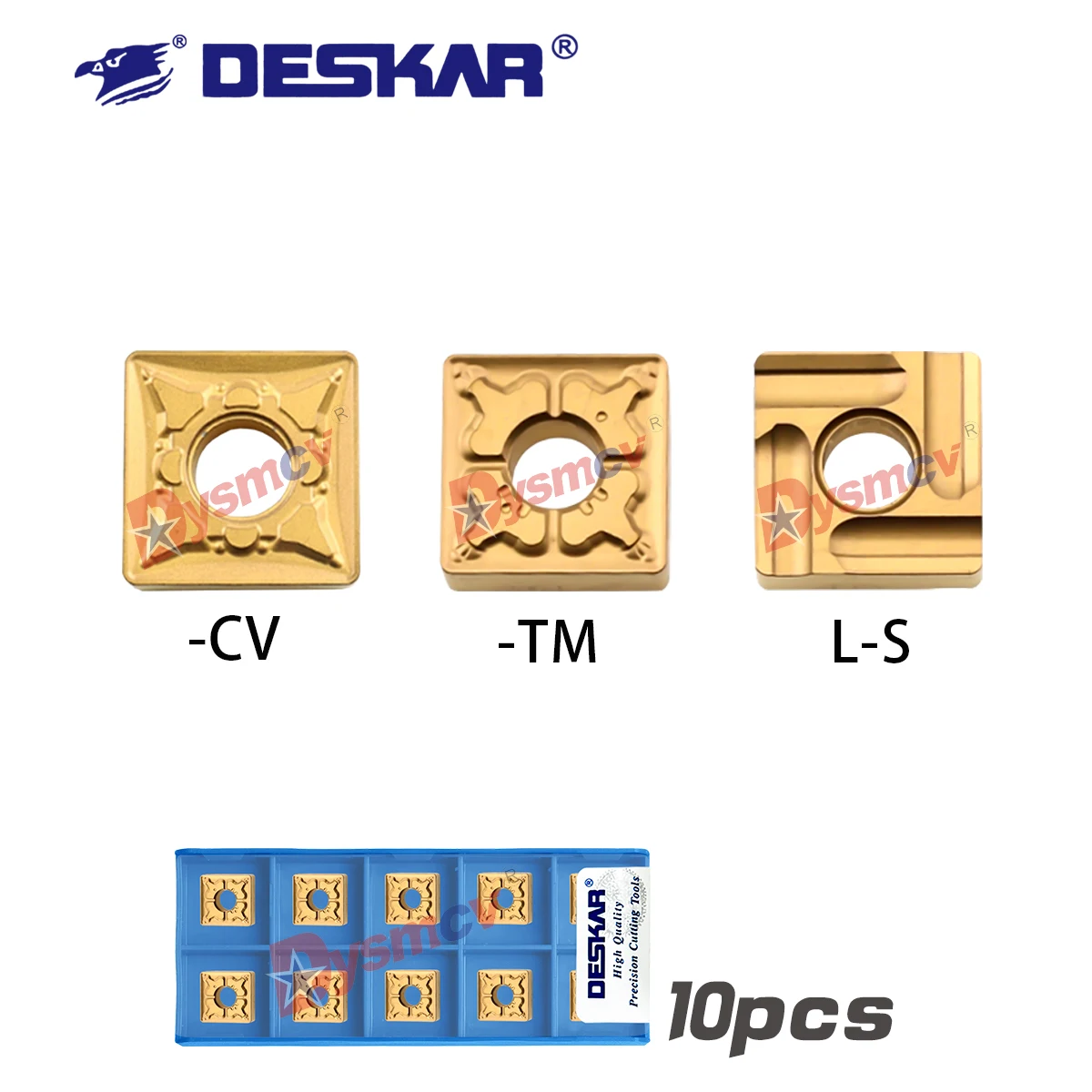 DESKAR 100% Original CNC Lathe Outer Circular Slotting Tool SNMG120404-TM R/L-S SNMG190612-CV LF9018 Yellow Steel Square Inserts