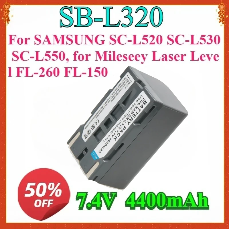 

For SAMSUNG SC-L520 SC-L530 SC-L550, for Mileseey Laser Level FL-260 FL-150 New 7.4V SB-L160 SB-L320 SB-L480 Replaceable Battery