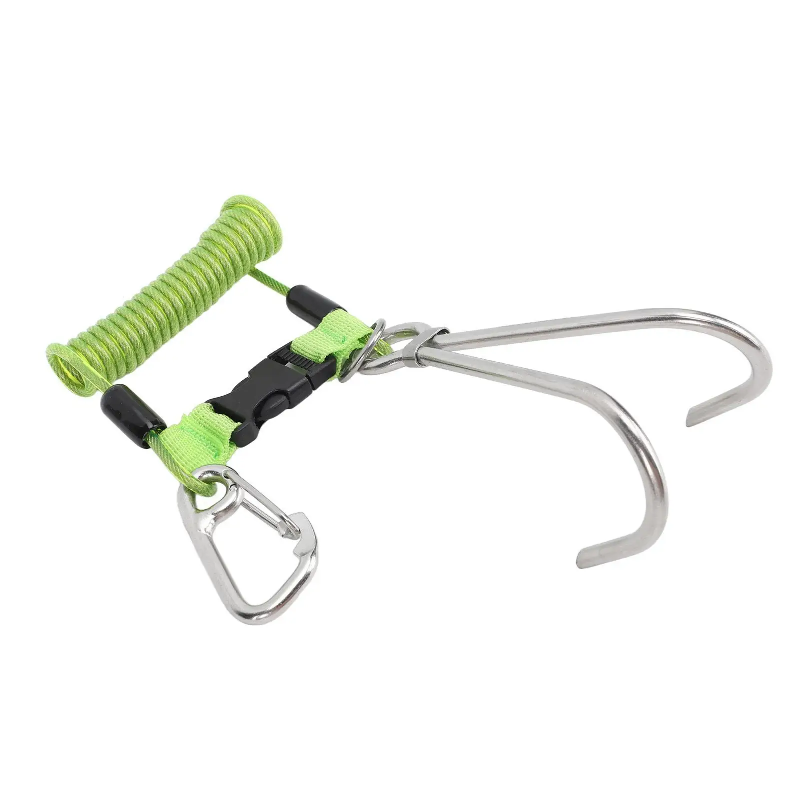 Compact Double End Snap Clip for diving Hook - Reinforced Stainless Steel Quick Release Buckle for Underwater Use