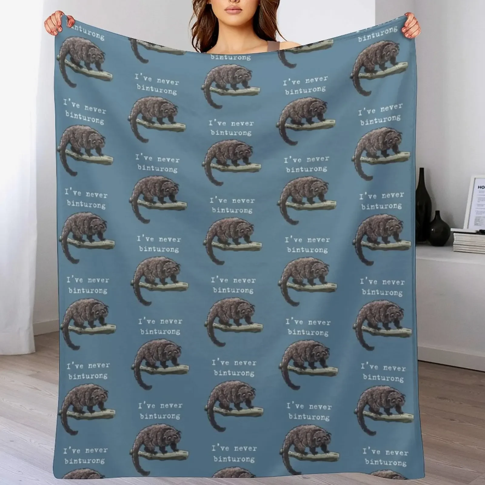 

Binturong - Animal series Throw Blanket Plush Warm Quilt Blankets