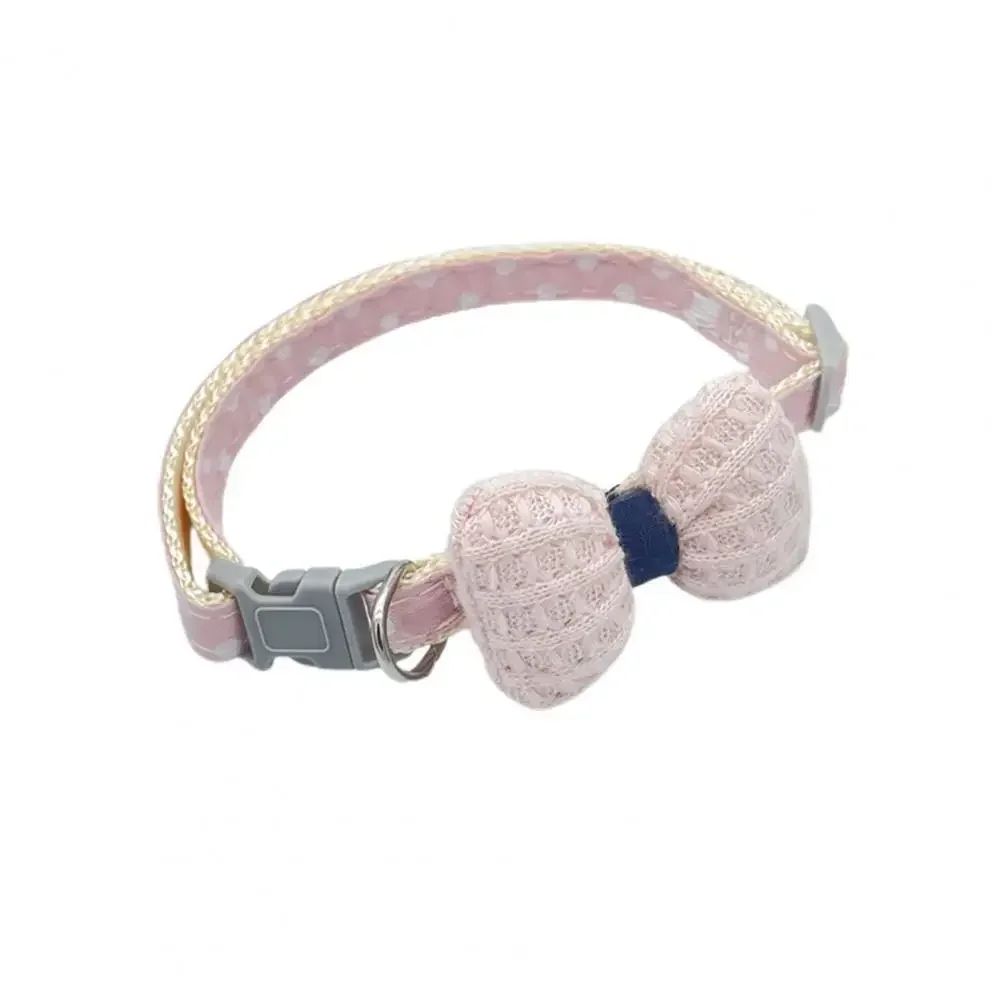 2024 New Puppy Collar Fine Workmanship Pet Collar Cute Bow Tie Dog Collar Rabbit Accessories
