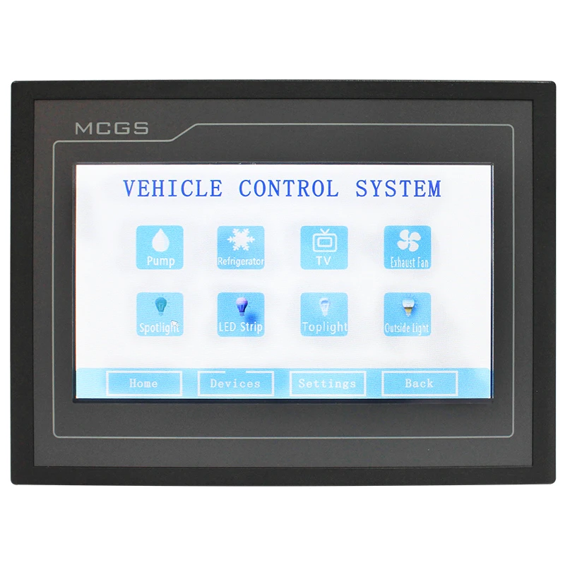 HEYRV RV Zubehör Anhänger Teile 8 Weg 30A DC24/15W Fahrzeug Touch Screen Control System