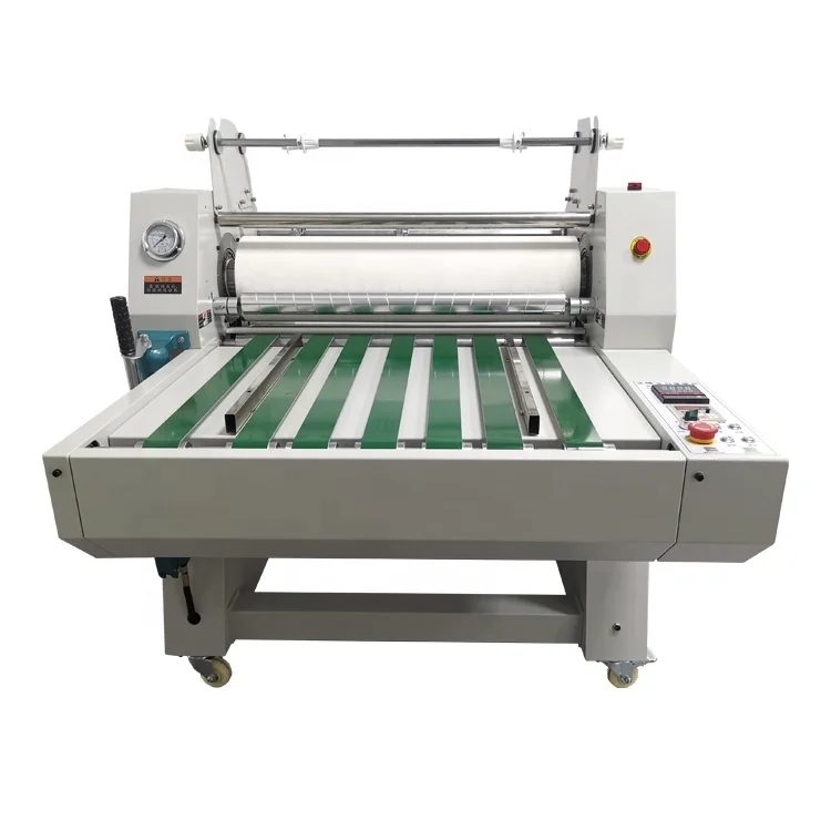 H-520 Industrial Hydraulic Hot Stamping Machine 520mm Width  Hot and Cold Foil Sleeking Machine with Auto Collection Function