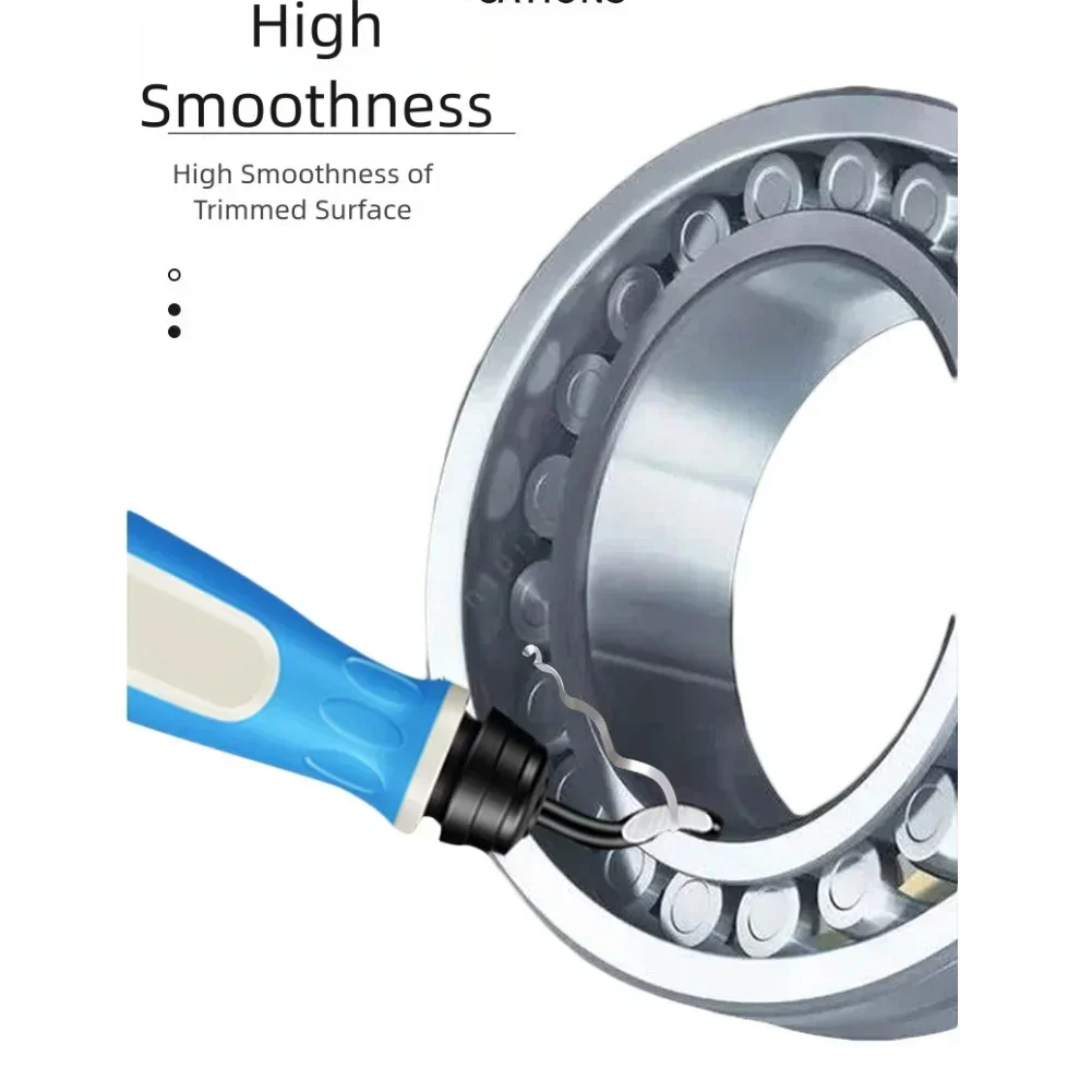 

Efficient Deburring Tool Kit with 10 Blades and Sturdy Handle for Burr Removal on Metal Copper Plastic and Resin