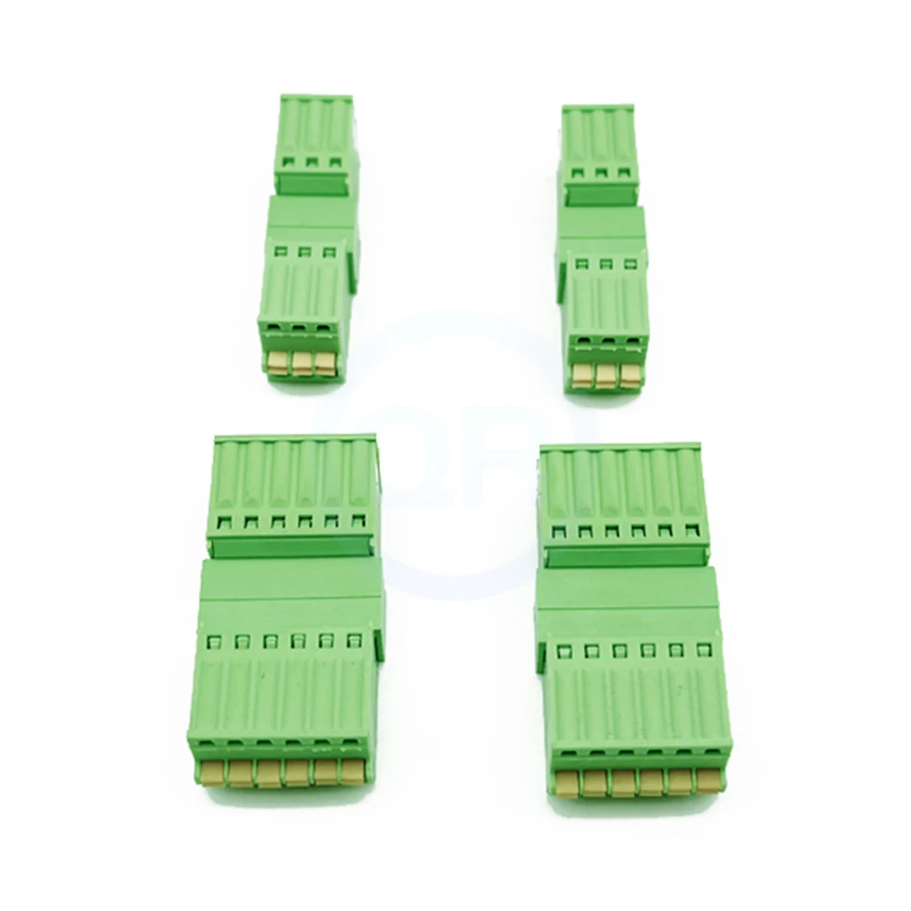 10 Sets 2.5/2.54mm Solderless Screwless Spring Press Plug-in Terminal Block 2EDGKD+2EDGKDP 15EDGKD+15EDGKDP