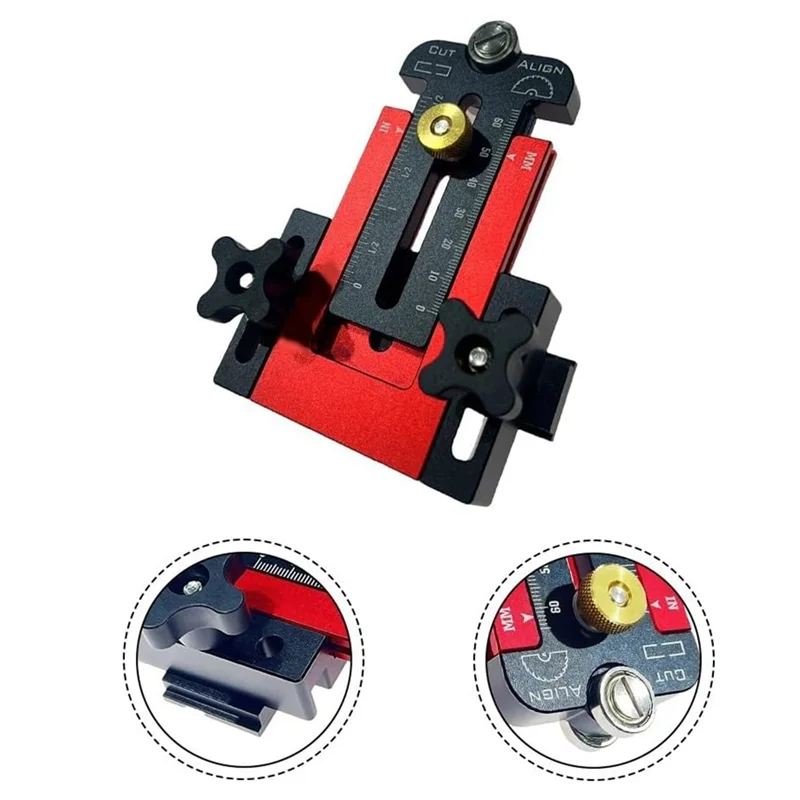 سبائك الألومنيوم قابل للتعديل انزلاق سياج النجارة الجدول المنشار دليل 76 مللي متر-173 مللي متر قطع لوح خشبي لتقوم بها بنفسك مشاريع #3