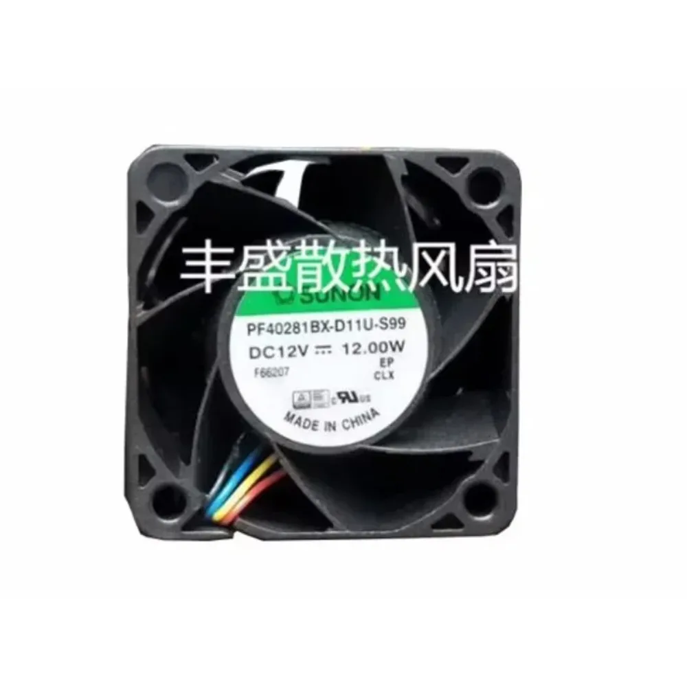 SUNON PF40281BX-D11U-S99 DC 12V 12.00W 40x40x28mm 4-Wire  Cooling Fan