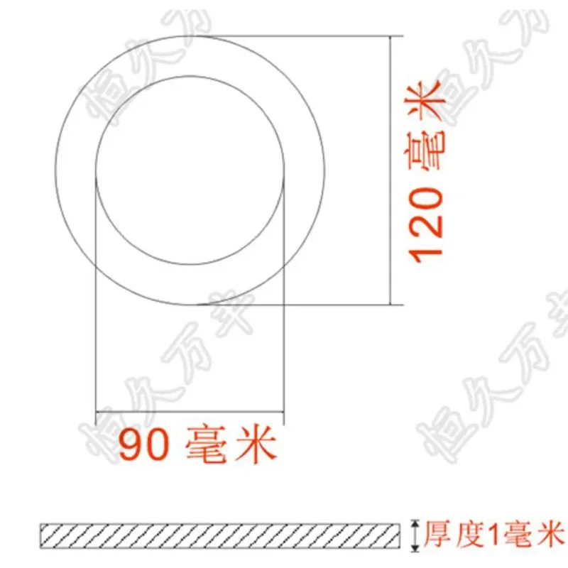 Stainless steel decorative plate Diameter:120mm inner hole:90mm thickness:1mm 360 degree Stainless steel dial scale disc