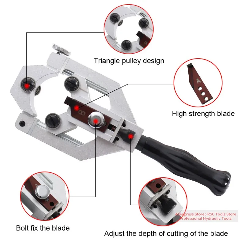 

Multifunctional Cable Stripping Tool BX-65 Cable Stripper for 35KV Cable Stripping Diameter 35 To 65mm