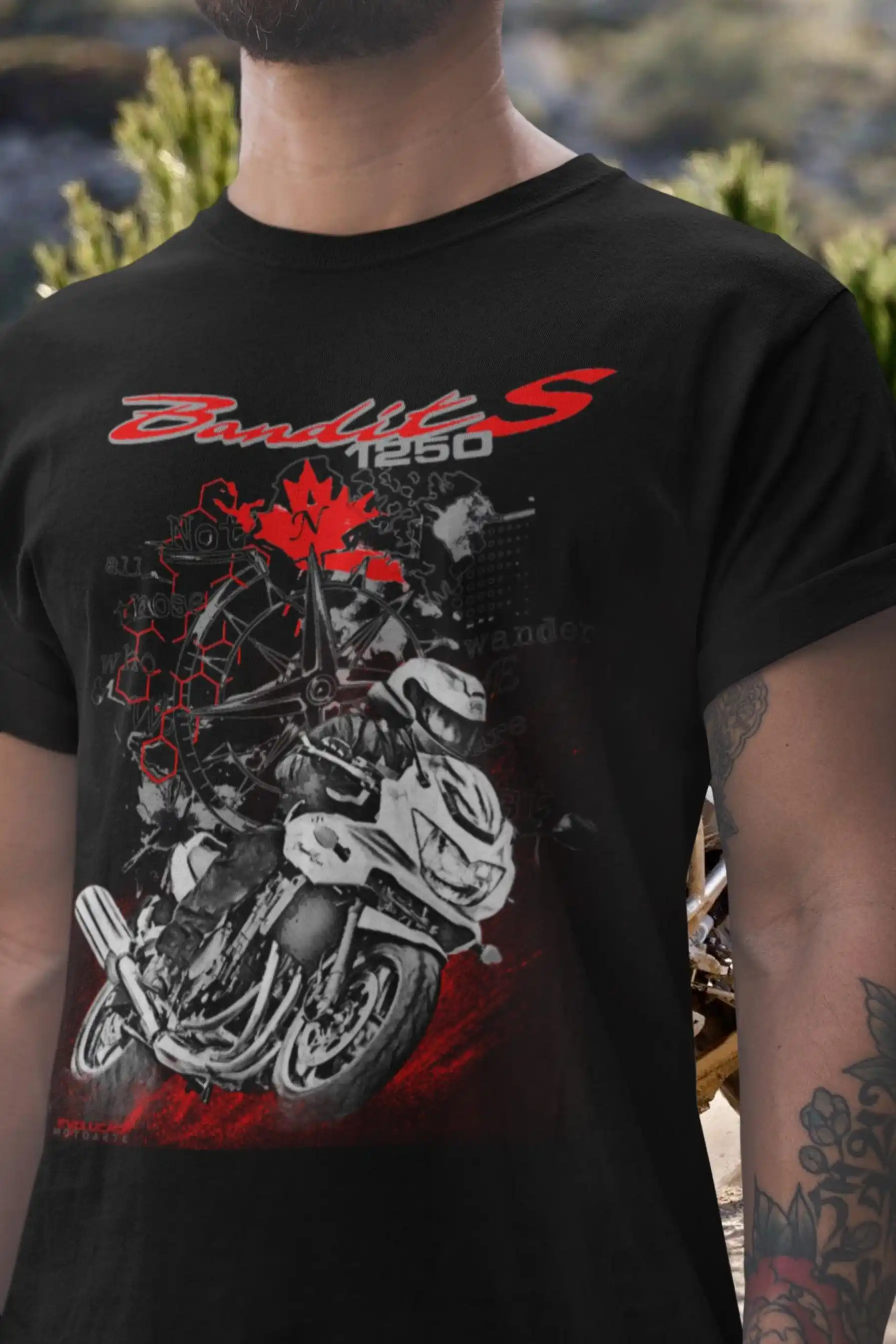 

4@EY S.uzuki Bandit 1250S T Shirt The Torque King Motorcycle Tee Inline Four Rider Graphic Top For S.uzuki Fans GSF1250S Sport T