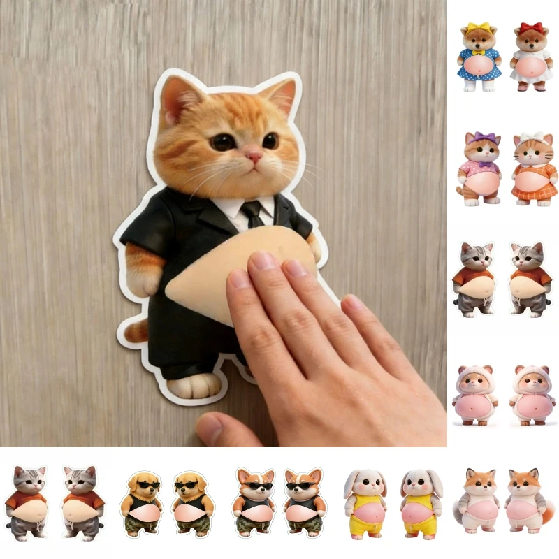 2-adesivos-3d-de-silicone-em-formato-de-barriga-de-gato-e-cachorro-fofo-autoadesivos-para-decoracao-de-casa-adesivo-de-animal-de-desenho-animado-presente-de-aniversario