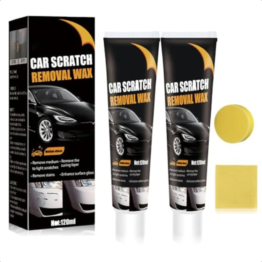 

2PCS Scratch Remover for VehiclesCar Scratch Repair Paste Car Scratch Remover Car Polishing Wax Scratchs Remover with Wipe and