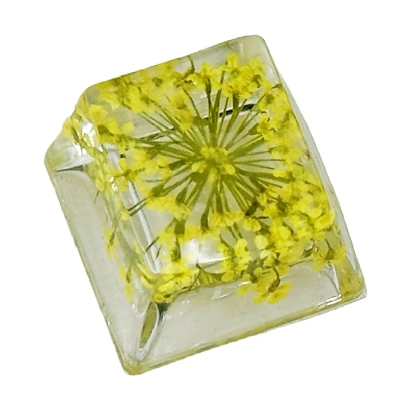 カラフルなフラワー樹脂キーキャップバックライト付きメカニカルキーボード用コンピュータキーボードのキーキャップを交換