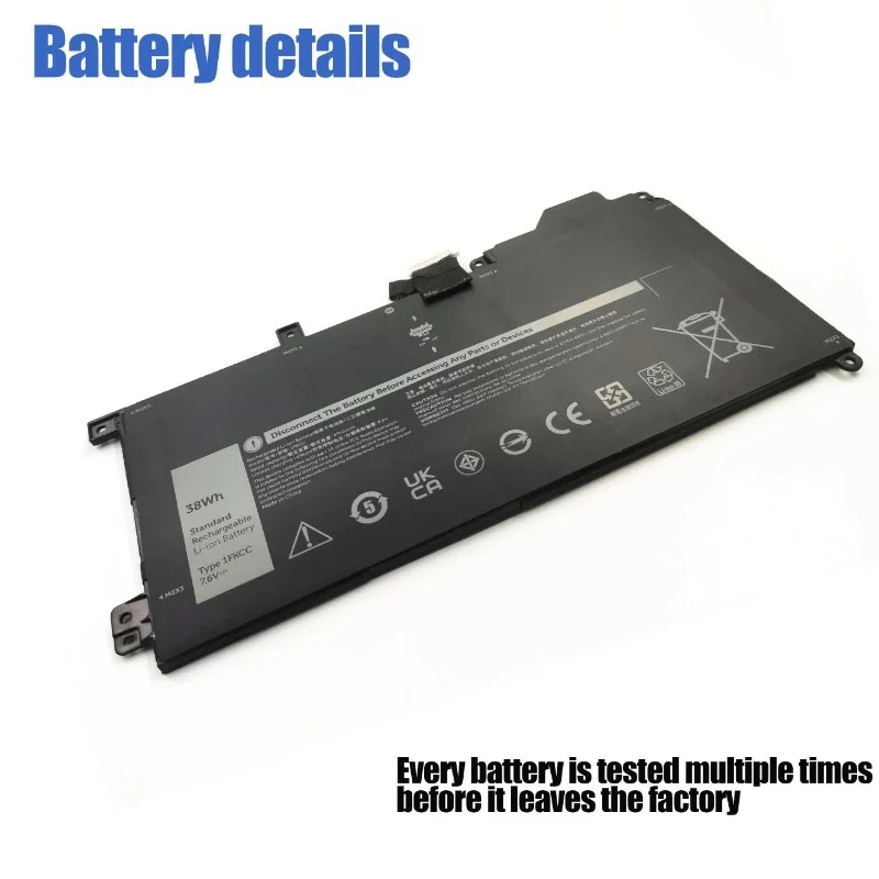 New Laptop Battery 1FKCC for DELL Latitude 7200 7210 2-in-1 Battery 1FKCC 4JFDV D9J00 NK35K T5H6P 09NTKM 0KWWW4
