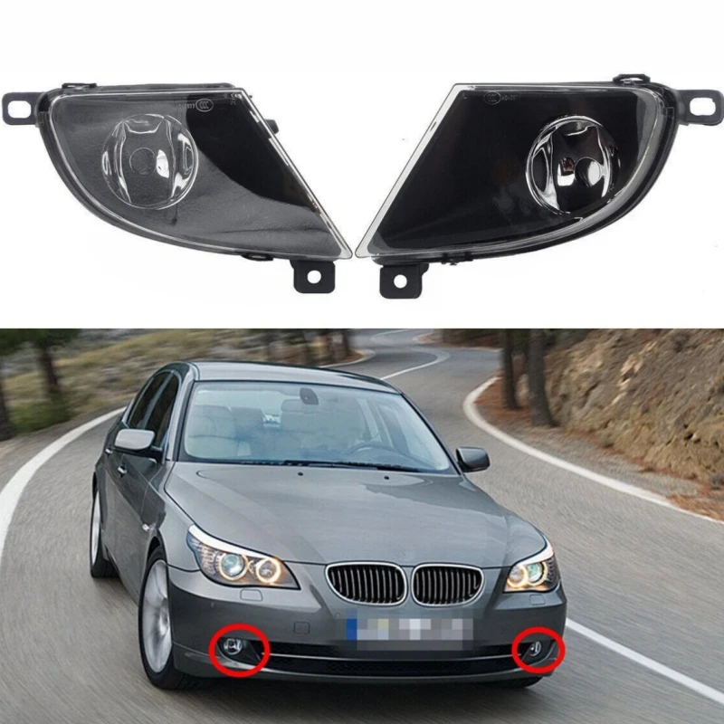 

Front Bumper Fog Lamp Light Cover No Bulb OEM 63177177711 63177177712 For BMW 5 Series E60 528 535 550i LCI 2007 2008 2009 2010