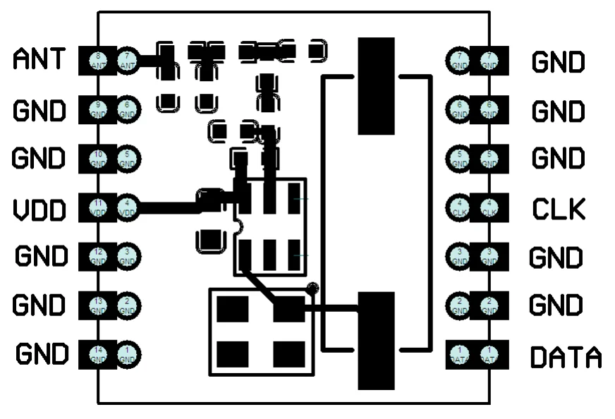 YTX119S High-precision performance 315/433/868/915Mhz FSK/OOK 1G wireless transmitter Sub 1GHz Transmitter Module(LORA\\ASK)