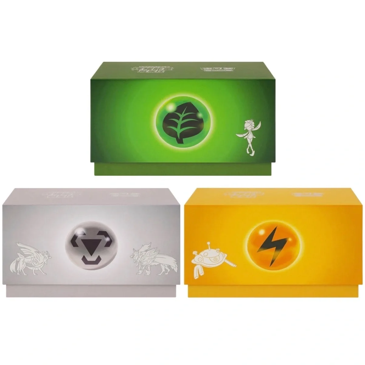 In Stock PTCG PokéMon Simplified Chinese Fat Radiant Energy Gift Box 3rd Wavegrass Electric Steel Collectible Suit Gift Set