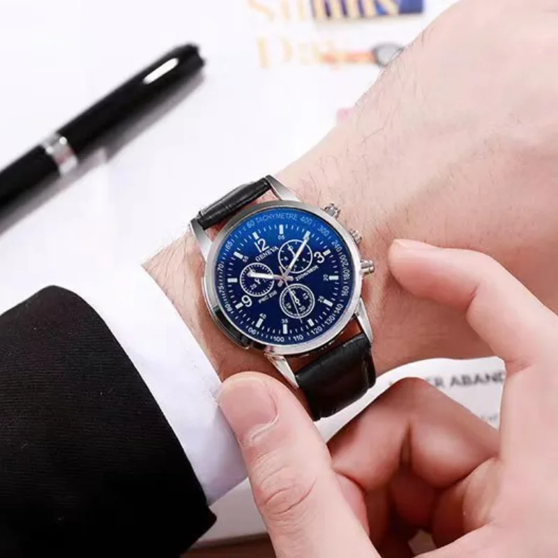 

Top Brand Luxury Men Watch Casual Leather Quartz Men's Quartz Watches Simple Round Dial Male Wristwatch Clock Gift Montre Homme