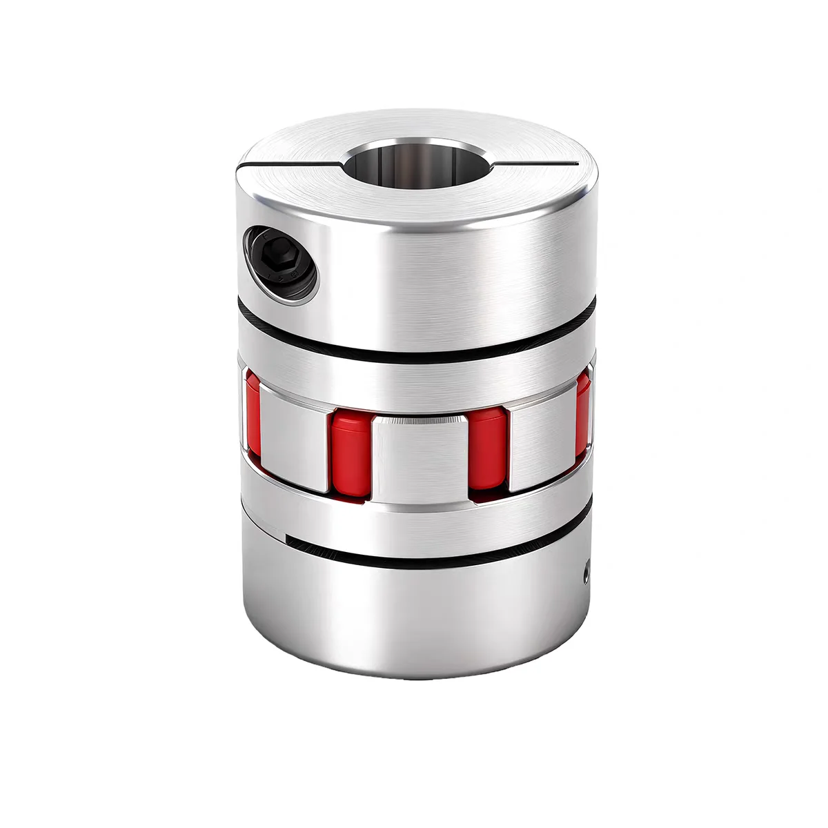 RD1-CR Flexible Spider Coupling, Aluminum Alloy Clamp Mount Coupler with 92/98 Hardness Rubber