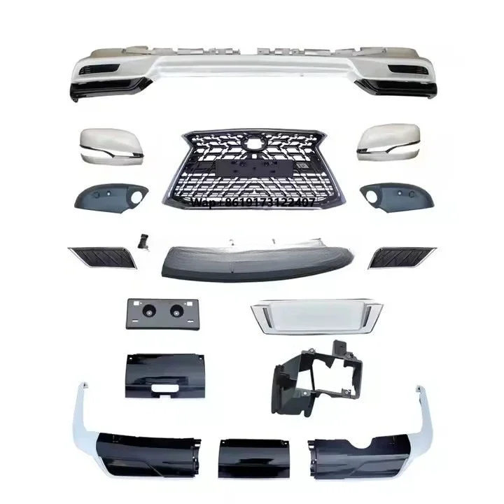 

2021 for LX570 Auto Car Front Grille PP Black Bright Strip Insect Screening Mesh Body Parts