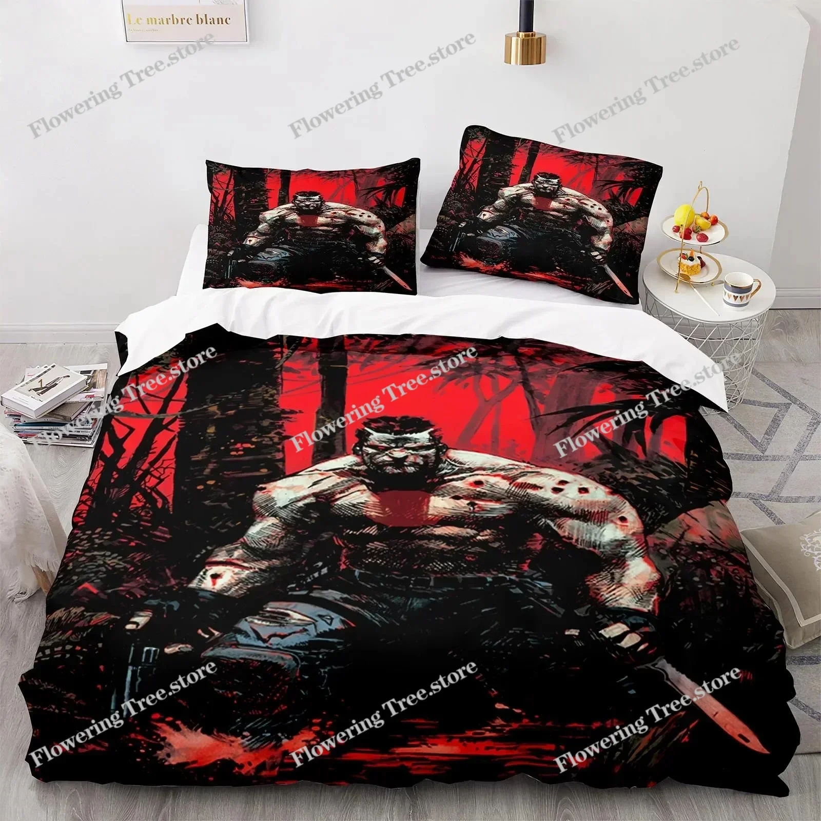 BloodShot Bedding Set Blood Warrior Duvet Cover Bedroom Comforter Covers Single Twin King Size Quilt Cover Home Textile 6