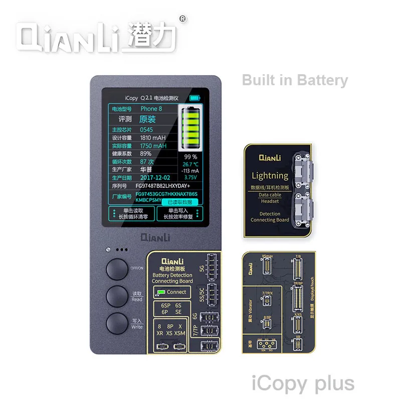 Qianli iCopy Plus Ture Tone/вирбратор EEPROM программатор Heatset плата для телефона 11 Pro Max 11 pro XS max XsMax Xs X ремонт