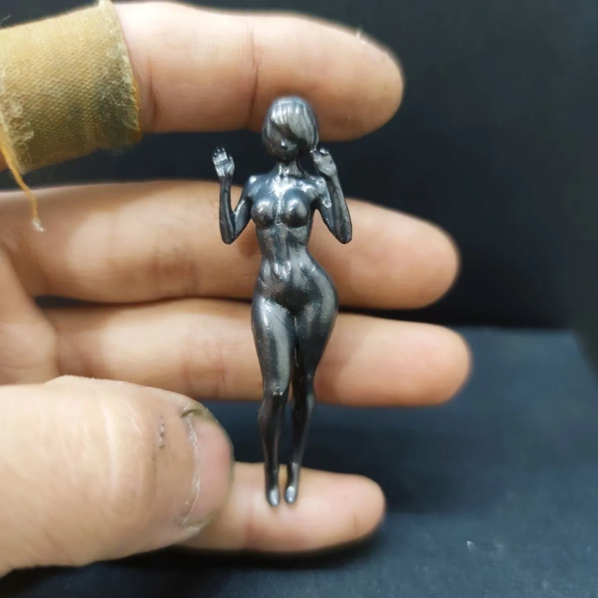 Action Figures Model Hot and Sexy Beautiful Girl Brass Ornament Creative Temptation Nude Body Art Desktop Decor Retro Design Toy
