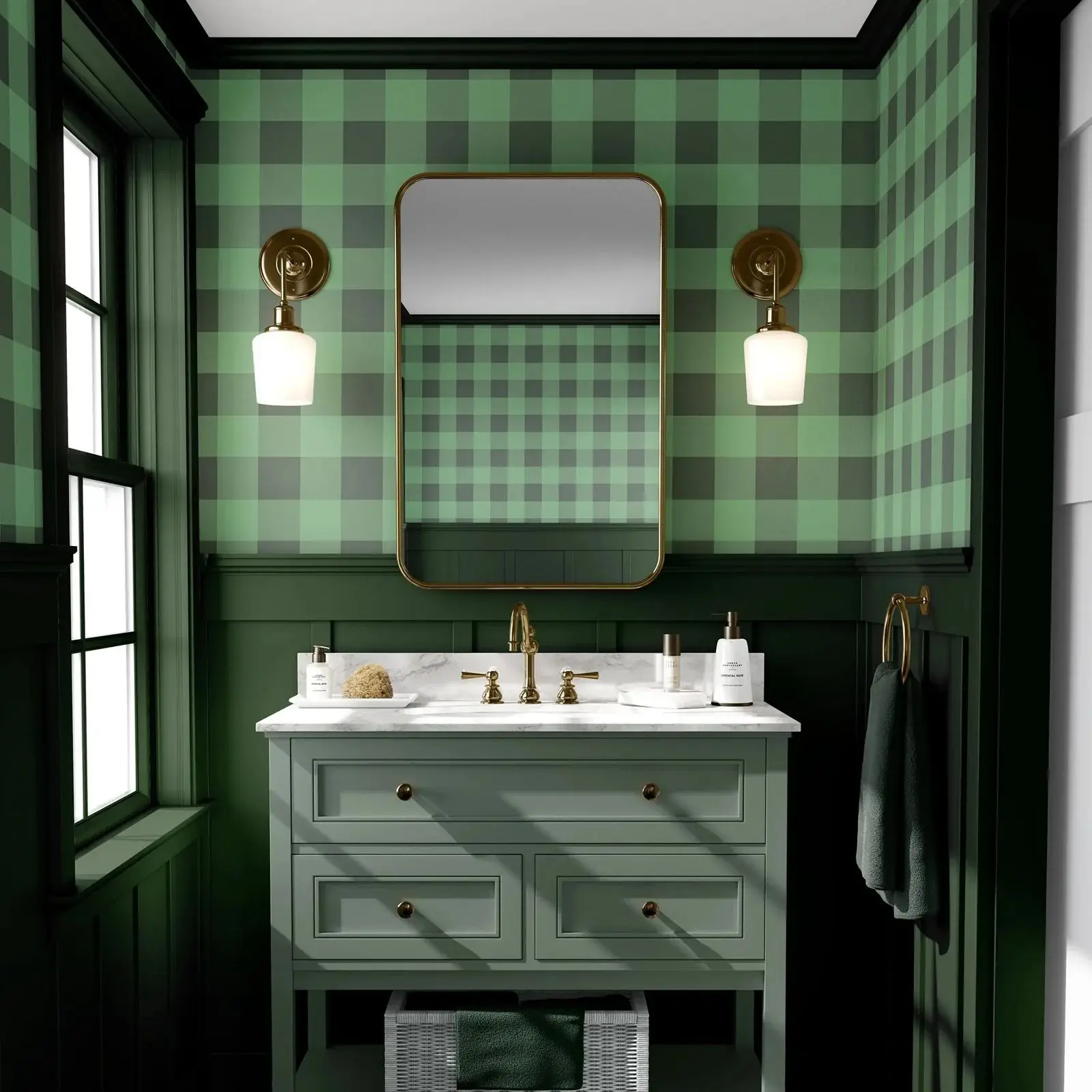 

Рулон обоев в клетку «зеленый буйвол», абстрактные съемные обои для украшения комнаты, геометрическая настенная роспись