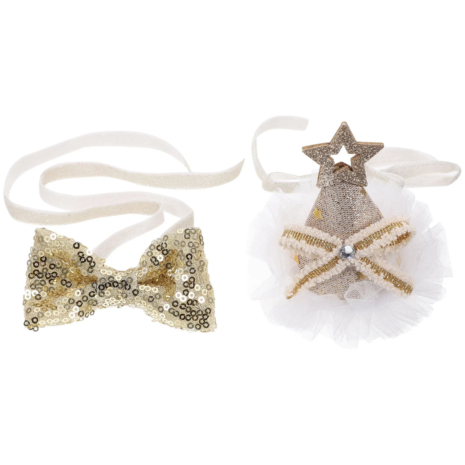 

1Set Pet Birthday Bowtie and Headdress Set Stylish Comfortable Dog Cat Costume Ideal for Parties Photos Festival Events