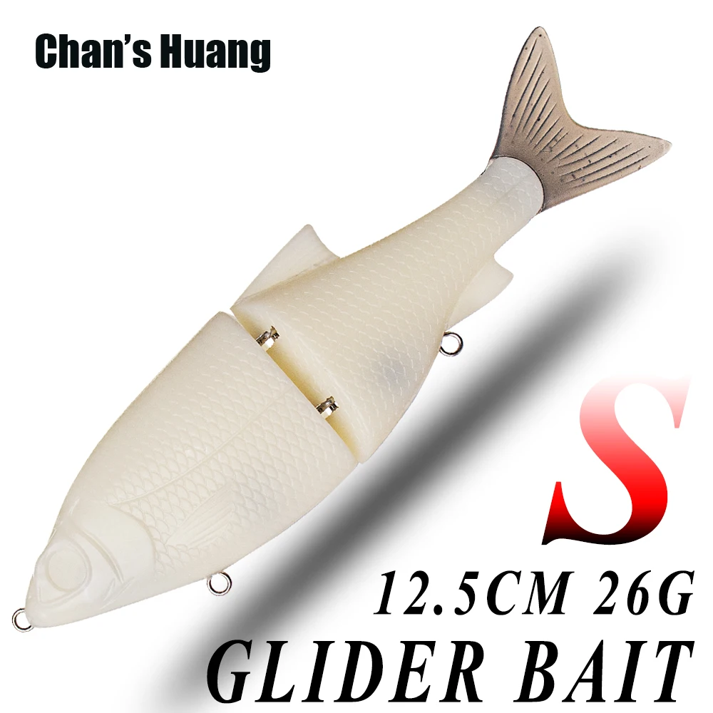 

Chan's Huang 10PCS Unpainted Glide Swimbait 12.5CM 26G Single Jointed Sinking Glide Bait Pike Bass Tackle Fishing Lure Blanks